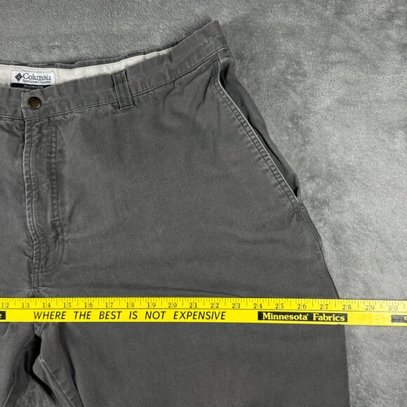 Columbia Cargo Pants Men’s 42x30 Gray Cotton Twill Utility Workwear Outdoor - Picture 14 of 14